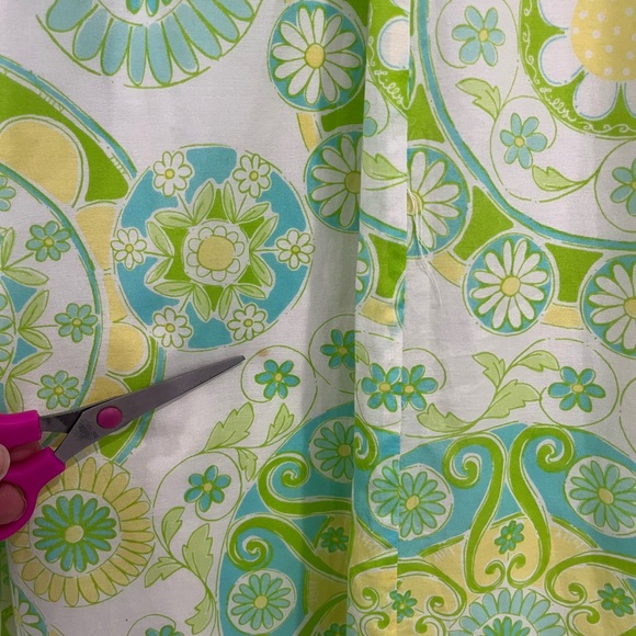 Lilly Pulitzer White Label Silk Katrina Fountain of Youth Strapless Dress 0 - Picture 12 of 15